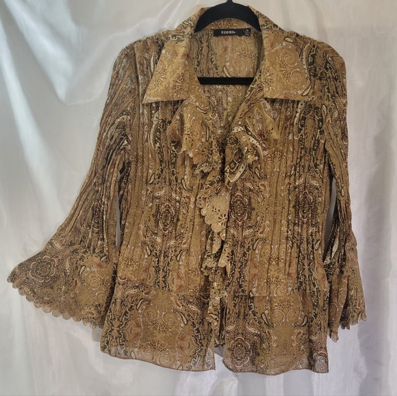 Sioni Tops - Sioni iron pleated blouse